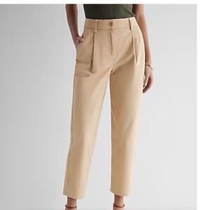 Women's Tan High-Waisted Pants